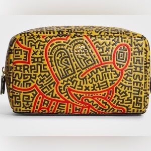 Disney Coach Keith Haring Cosmetic Bag NEW